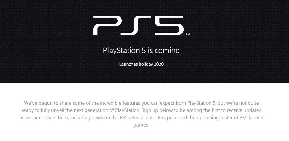 PS5 Official Website