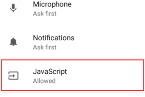 JavaScript enabled