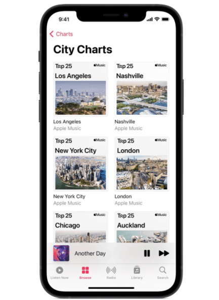 Apple music city charts