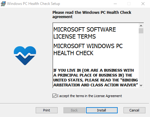 Windows PC Health Check