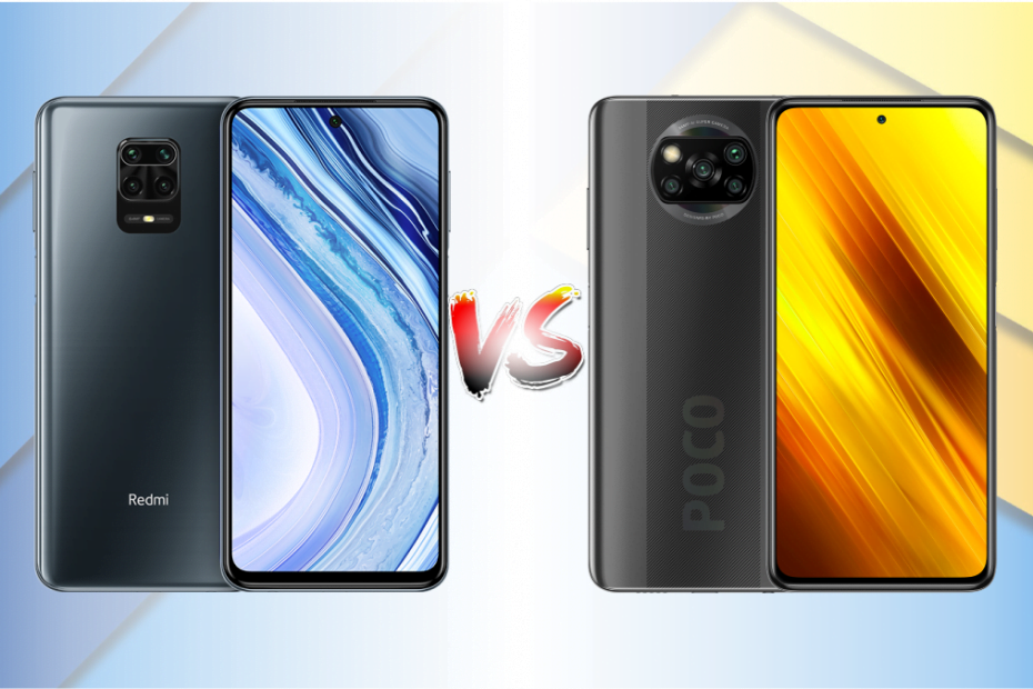 Redmi Note 9 Pro vs Poco X3