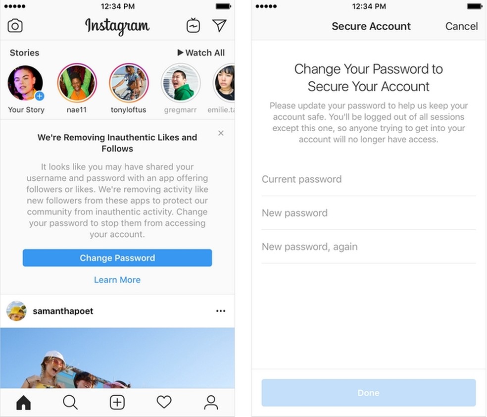 It breaks Instagram's Community Guidelines