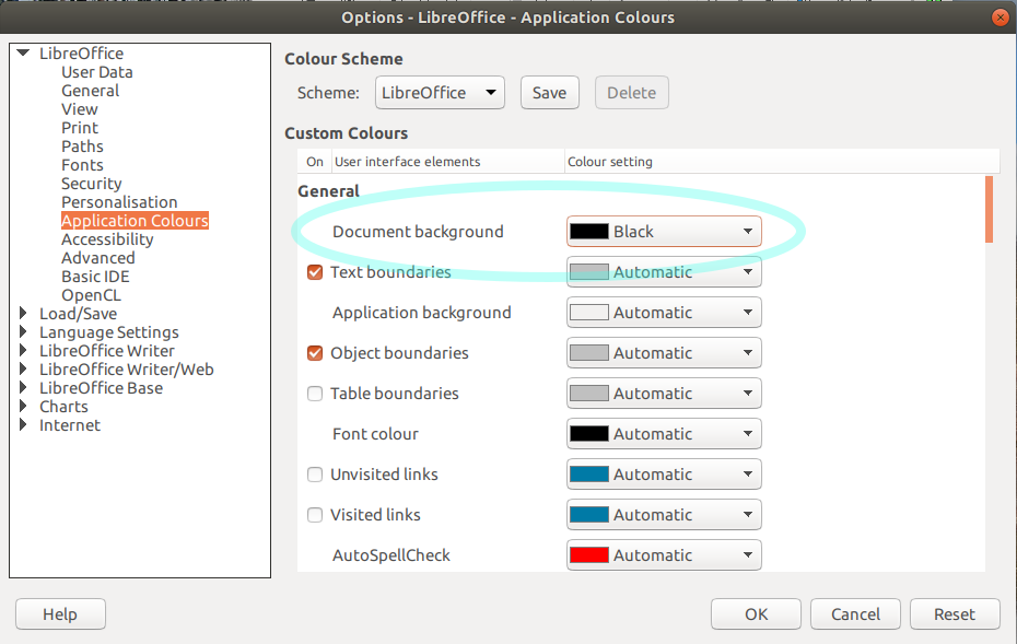 Change the Color Scheme of Applications