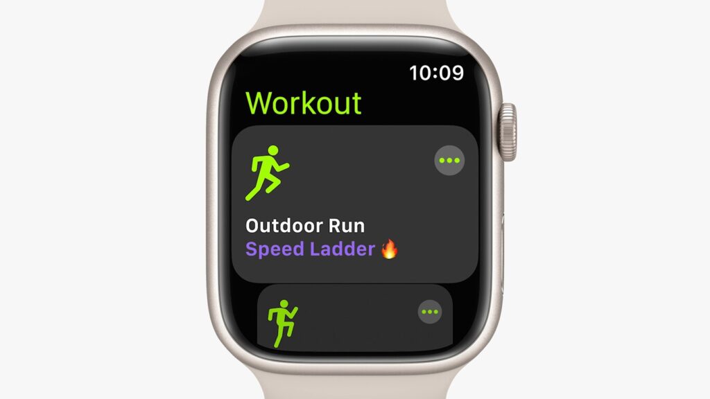 workout interface