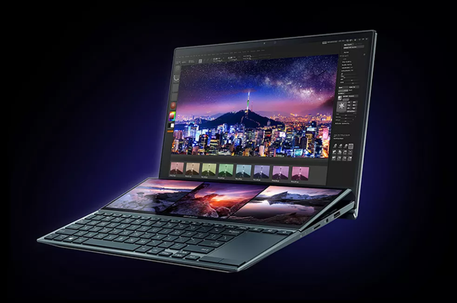 Additional touchscreen is featured on the Asus ZenBook Duo 14