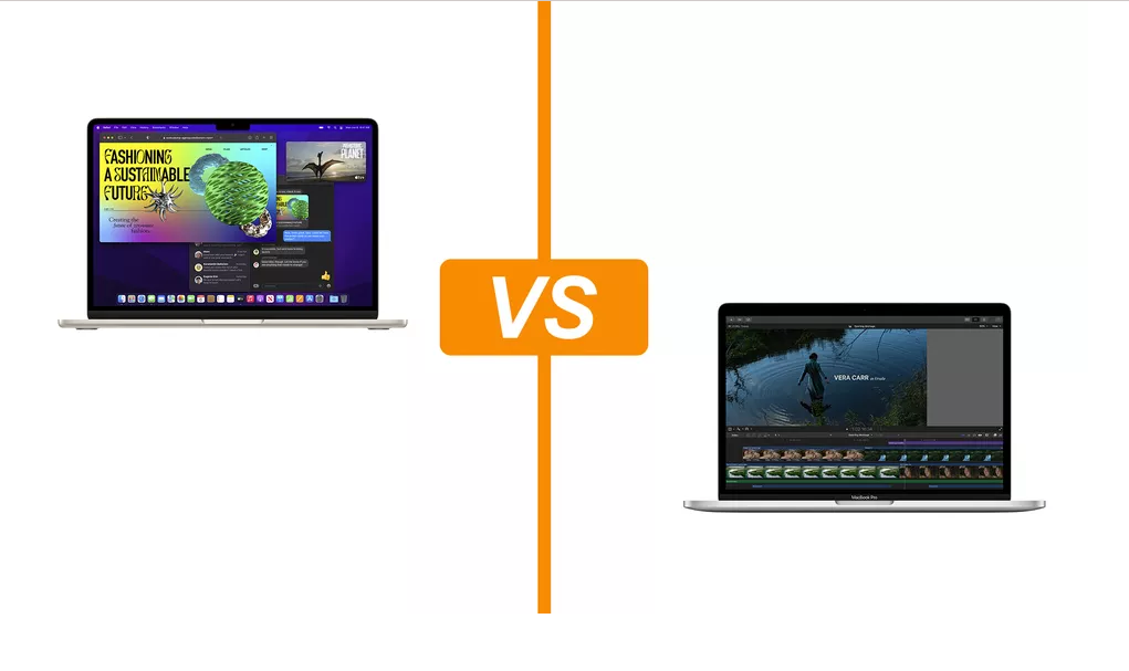 MacBook Air with M2 vs MacBook Pro with M2